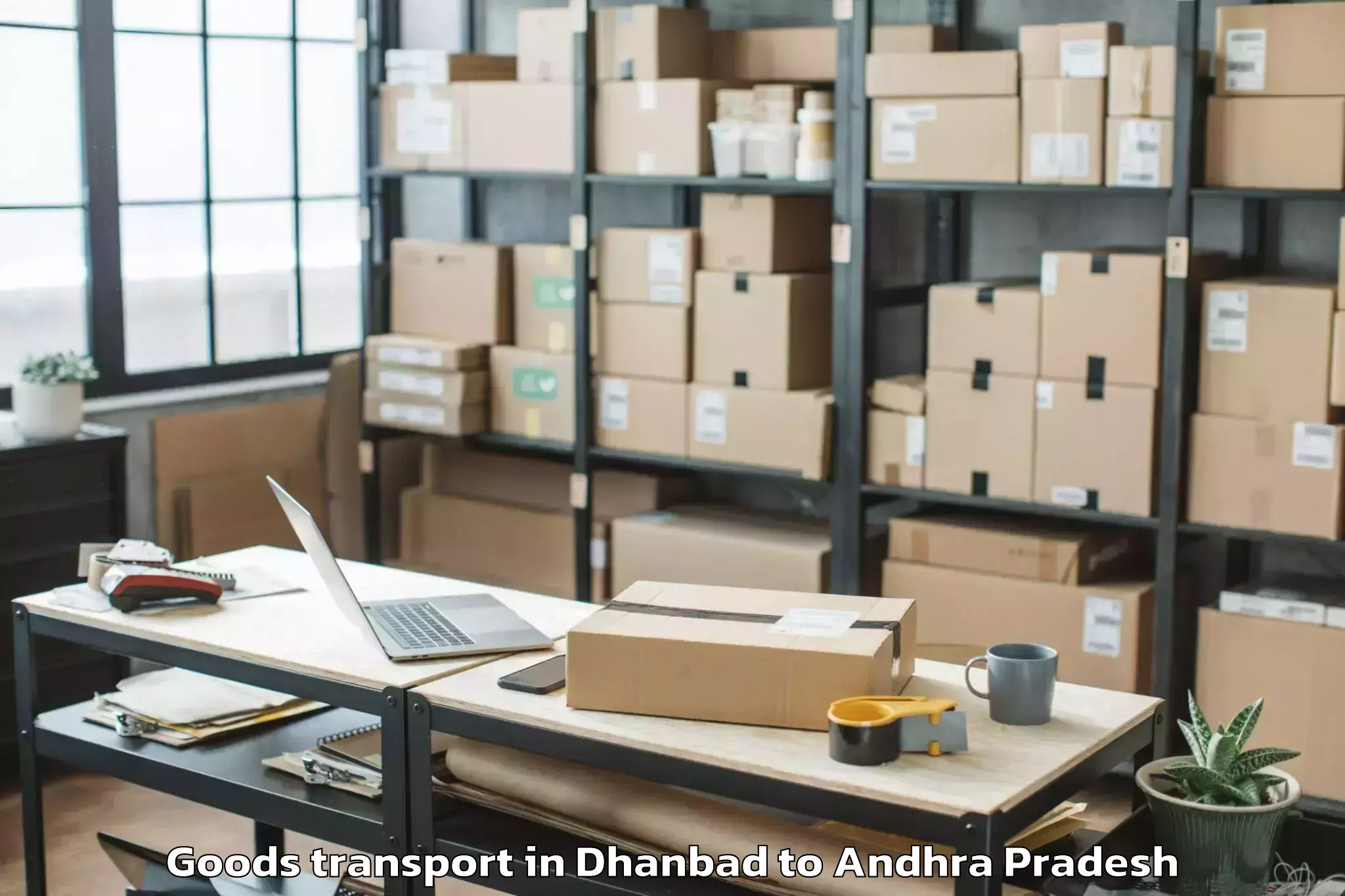 Leading Dhanbad to Ramanayyapeta Goods Transport Provider